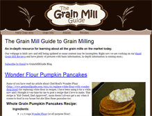 Tablet Screenshot of grainmillguide.com